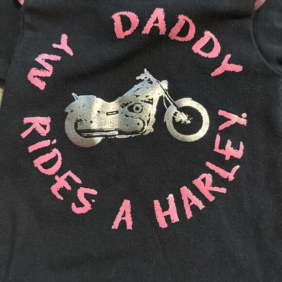 Harley Davidson Bodysuit--size-3/6 months - Picture 2 of 5